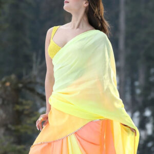 Golden Hour Glow Saree